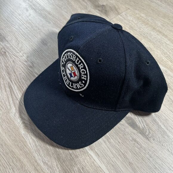 Vintage Pittsburgh Steelers Hat Snapback NFL Football‎ Pro Line Black Wool Blend - Picture 8 of 8
